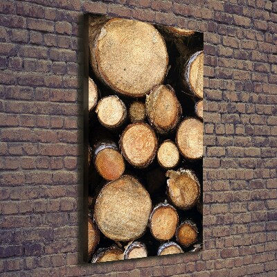 Large canvas wall art Logs