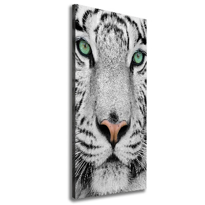 Wall art canvas large White Tiger