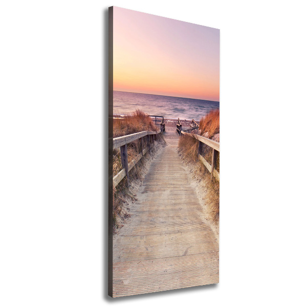 Canvas wall art Path to the beach