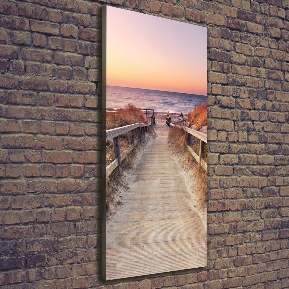 Canvas wall art Path to the beach