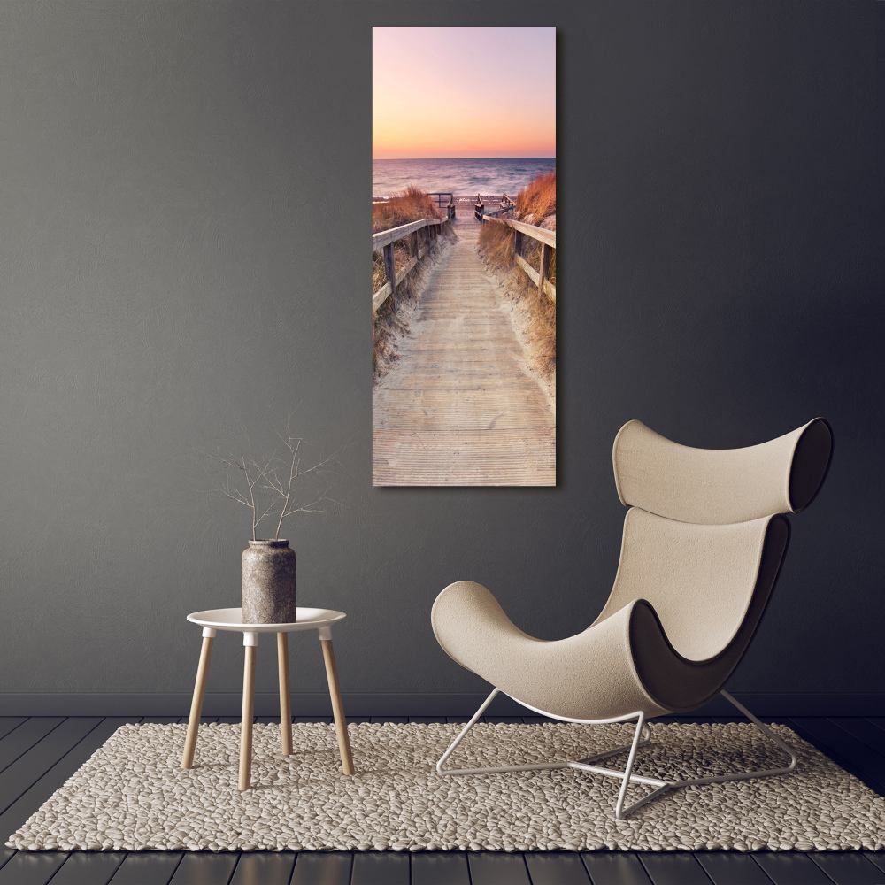 Canvas wall art Path to the beach