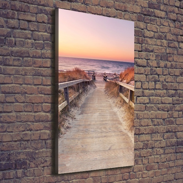 Canvas wall art Path to the beach