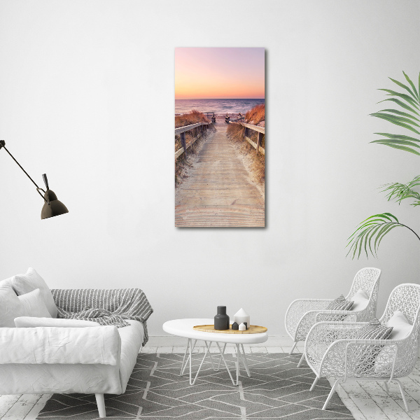 Canvas wall art Path to the beach