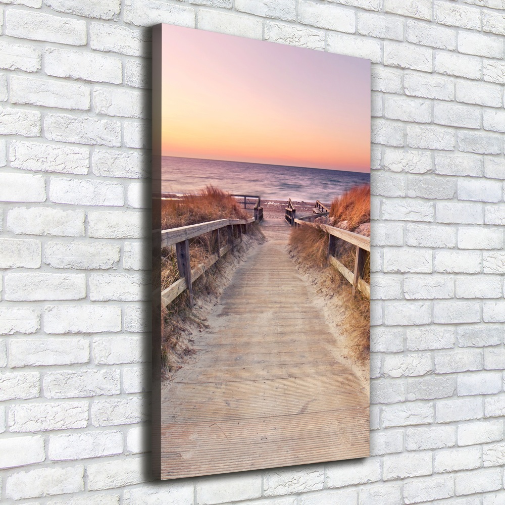 Canvas wall art Path to the beach