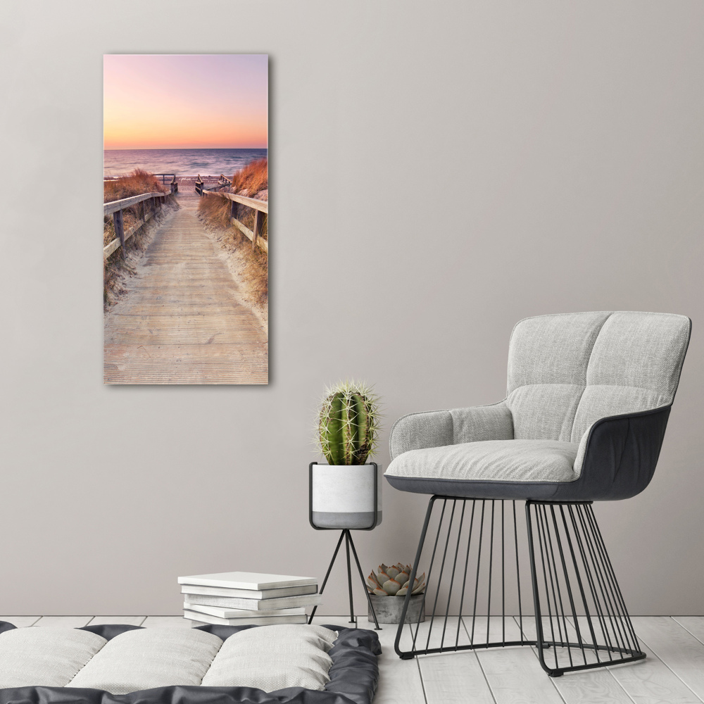 Canvas wall art Path to the beach