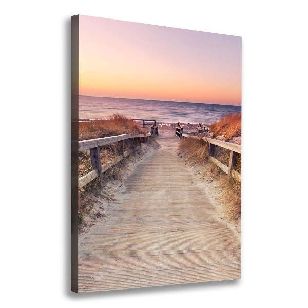 Canvas wall art Path to the beach