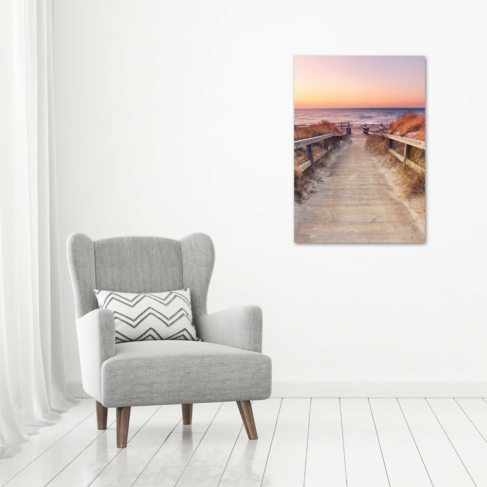 Canvas wall art Path to the beach