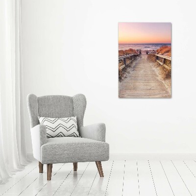 Canvas wall art Path to the beach