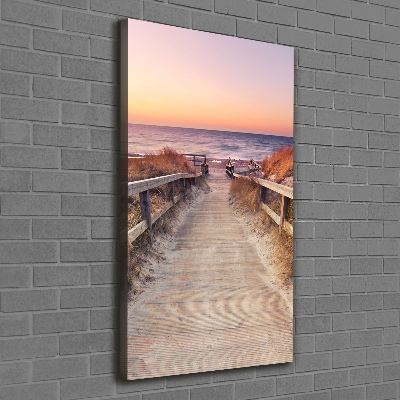 Canvas wall art Path to the beach