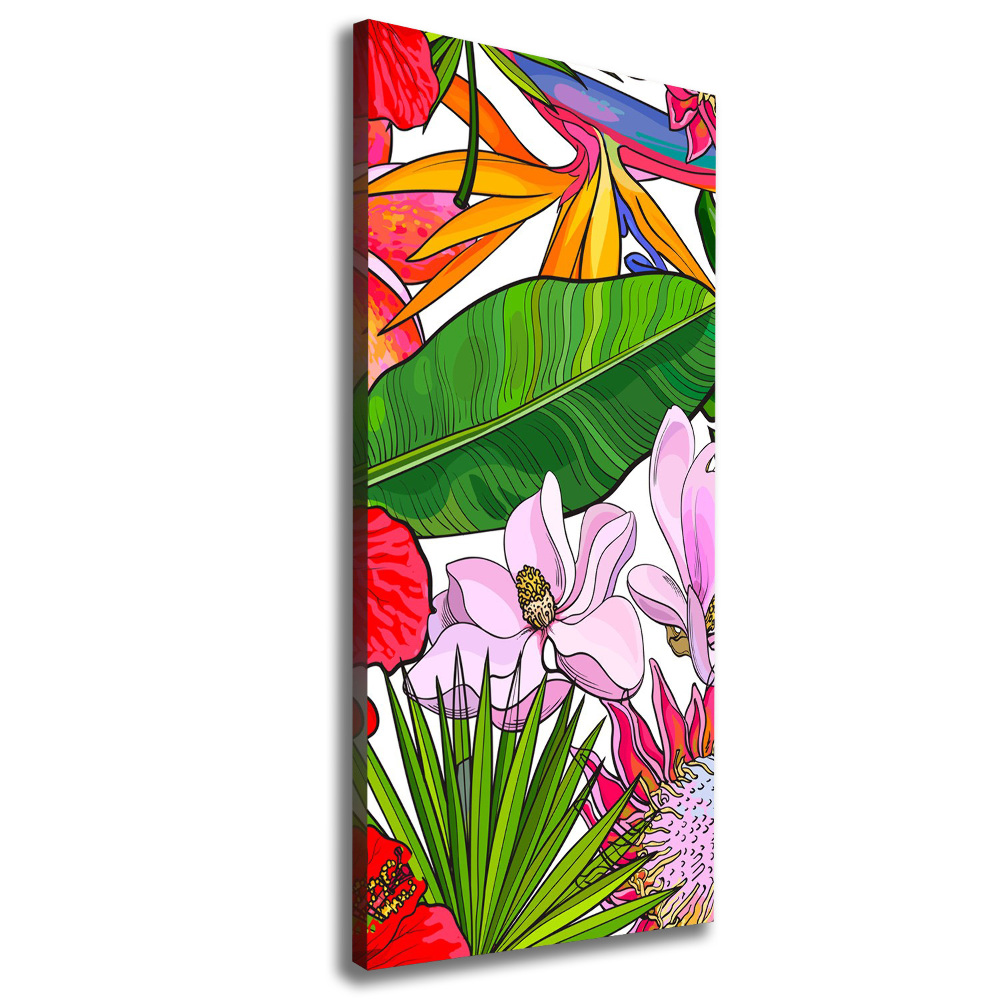 Large canvas wall art Hawaiian pattern