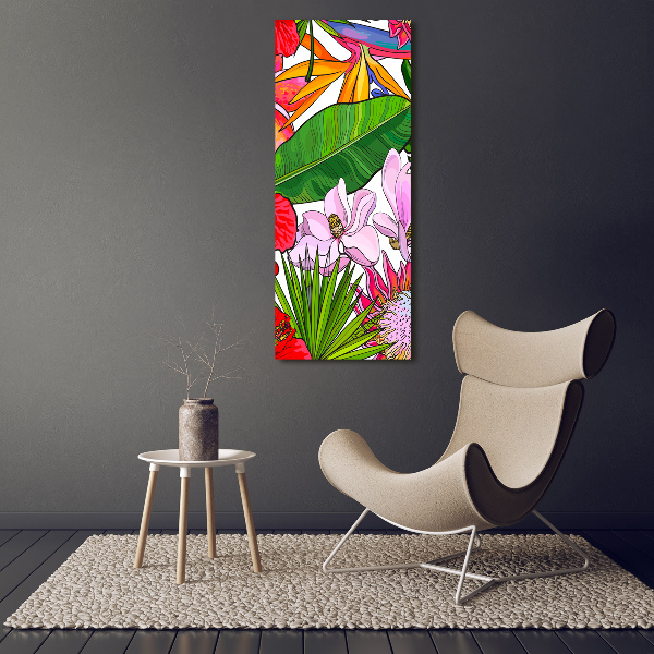 Large canvas wall art Hawaiian pattern