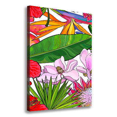 Large canvas wall art Hawaiian pattern