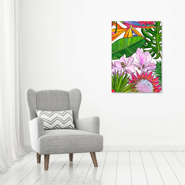 Large canvas wall art Hawaiian pattern