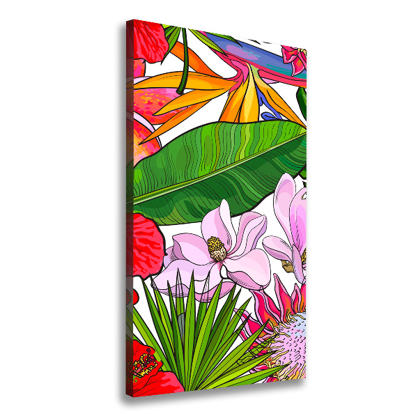 Large canvas wall art Hawaiian pattern