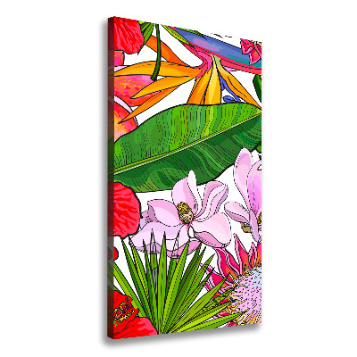 Large canvas wall art Hawaiian pattern