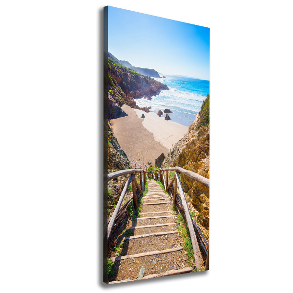 Canvas wall art Path to the beach