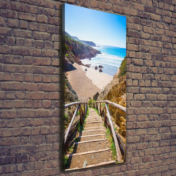 Canvas wall art Path to the beach