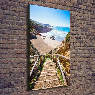 Canvas wall art Path to the beach