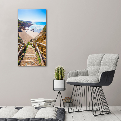 Canvas wall art Path to the beach