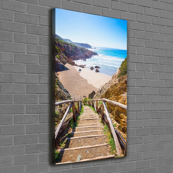 Canvas wall art Path to the beach