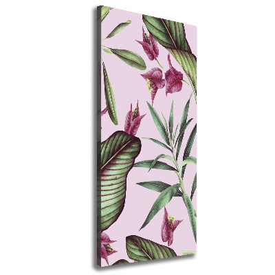 Wall art canvas large Hawaiian pattern