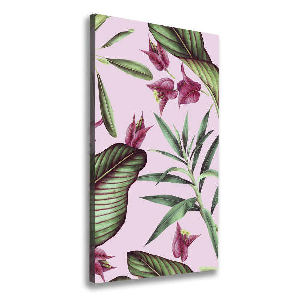 Wall art canvas large Hawaiian pattern