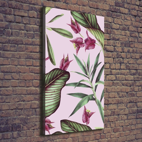 Wall art canvas large Hawaiian pattern