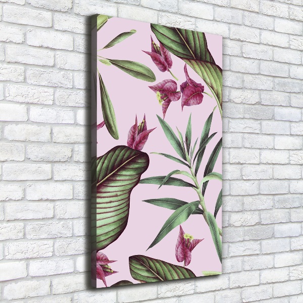 Wall art canvas large Hawaiian pattern