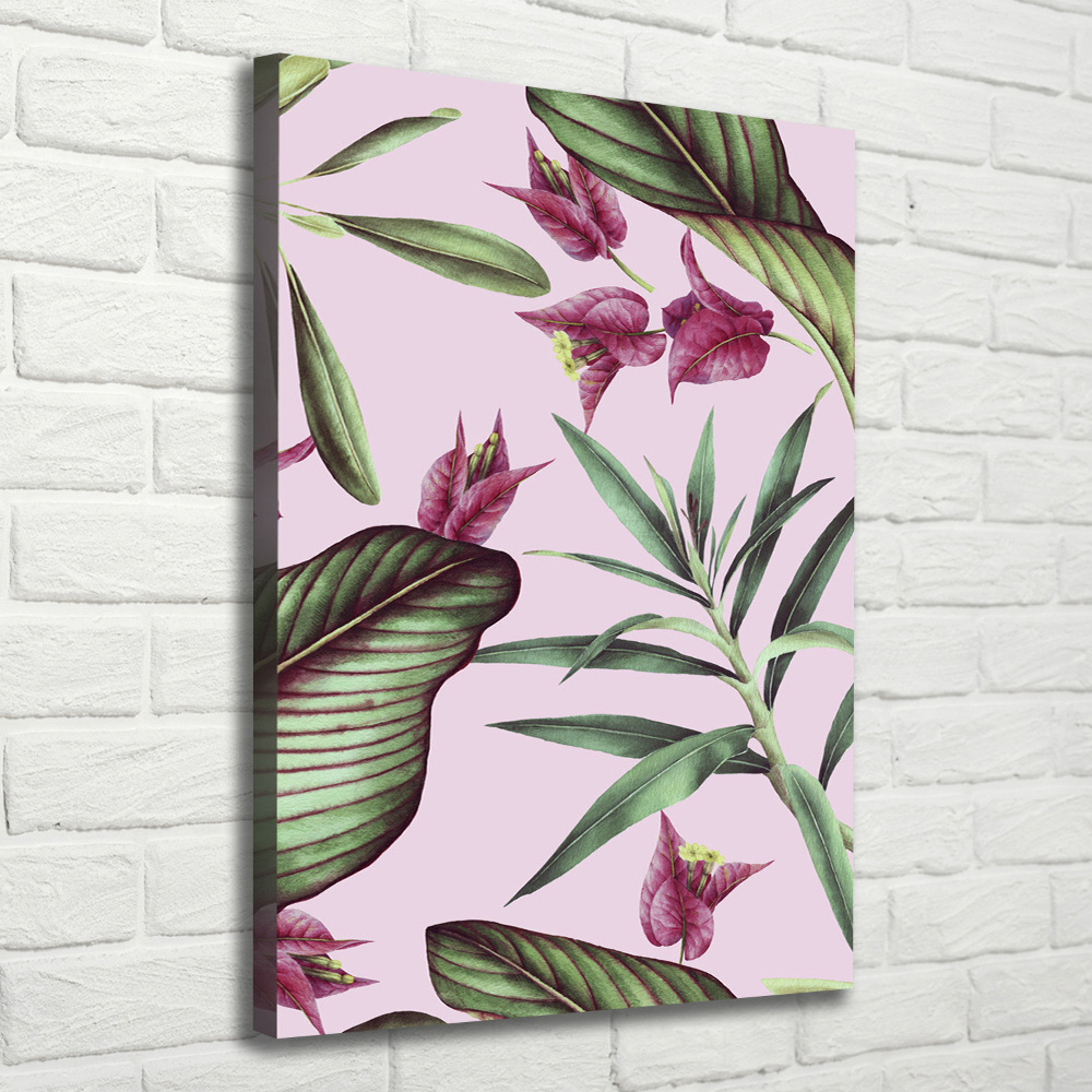 Wall art canvas large Hawaiian pattern