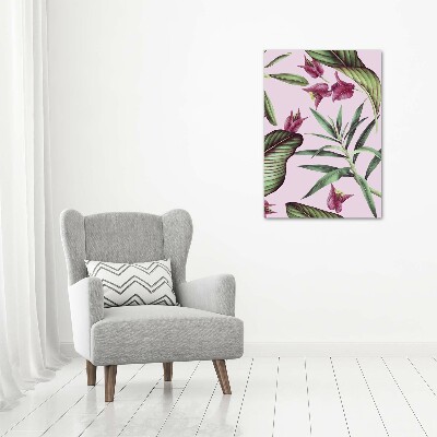 Wall art canvas large Hawaiian pattern