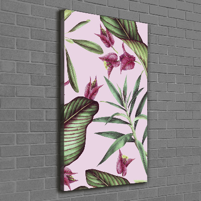 Wall art canvas large Hawaiian pattern