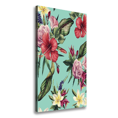 Canvas wall art Hawaiian pattern