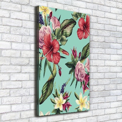 Canvas wall art Hawaiian pattern