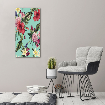 Canvas wall art Hawaiian pattern