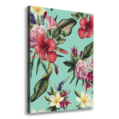 Canvas wall art Hawaiian pattern