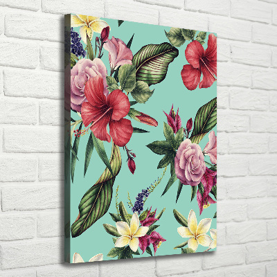 Canvas wall art Hawaiian pattern