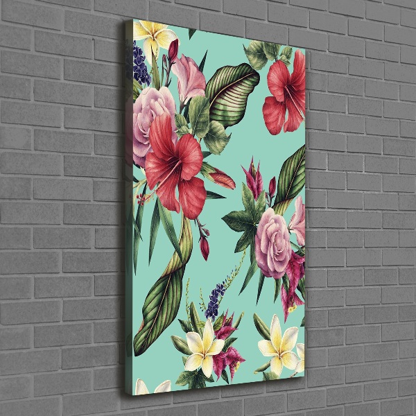 Canvas wall art Hawaiian pattern