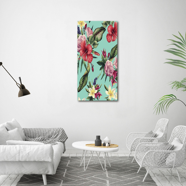 Canvas wall art Hawaiian pattern