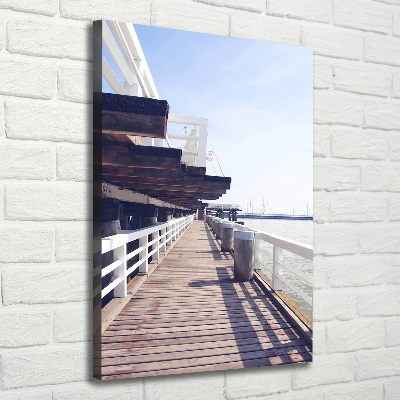 Canvas wall art The Sopot molo