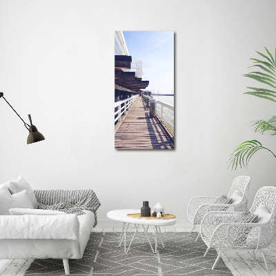 Canvas wall art The Sopot molo