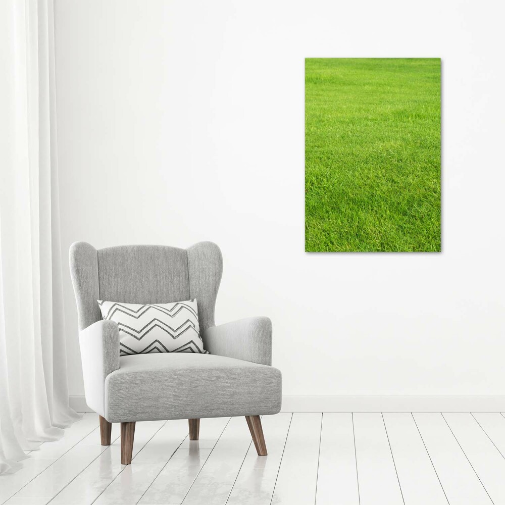 Large canvas wall art green grass