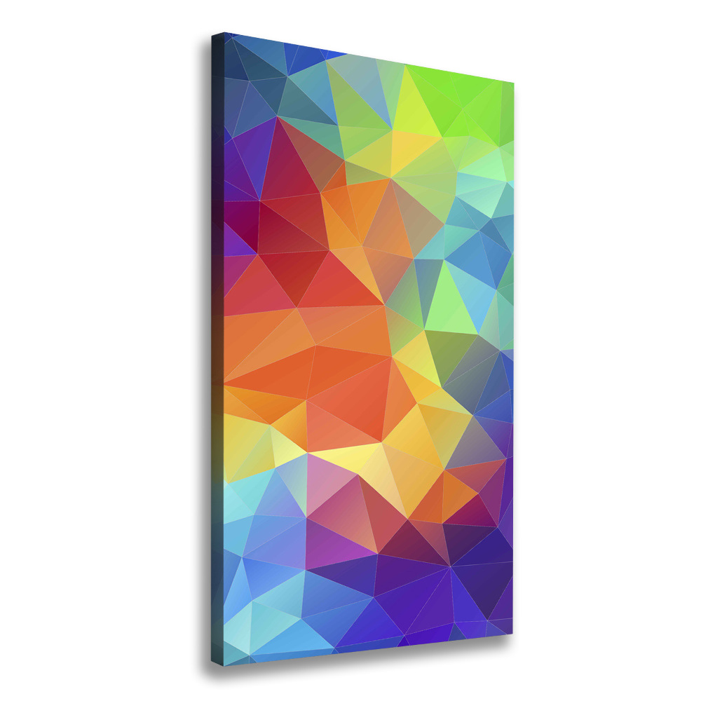 Large canvas wall art Abstraction of the triangle