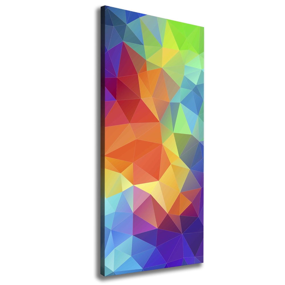 Large canvas wall art Abstraction of the triangle