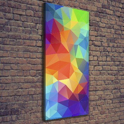 Large canvas wall art Abstraction of the triangle