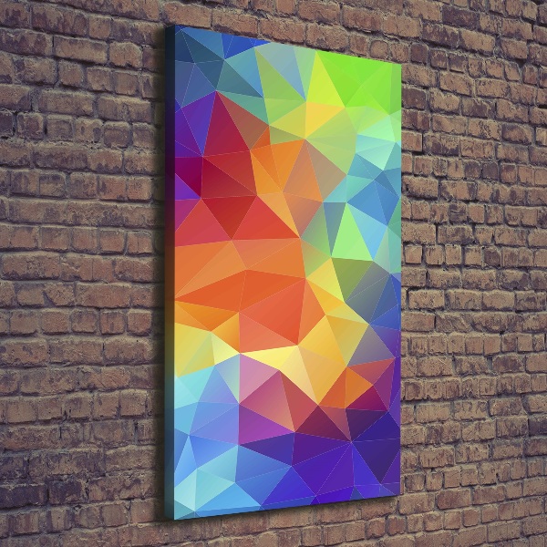 Large canvas wall art Abstraction of the triangle