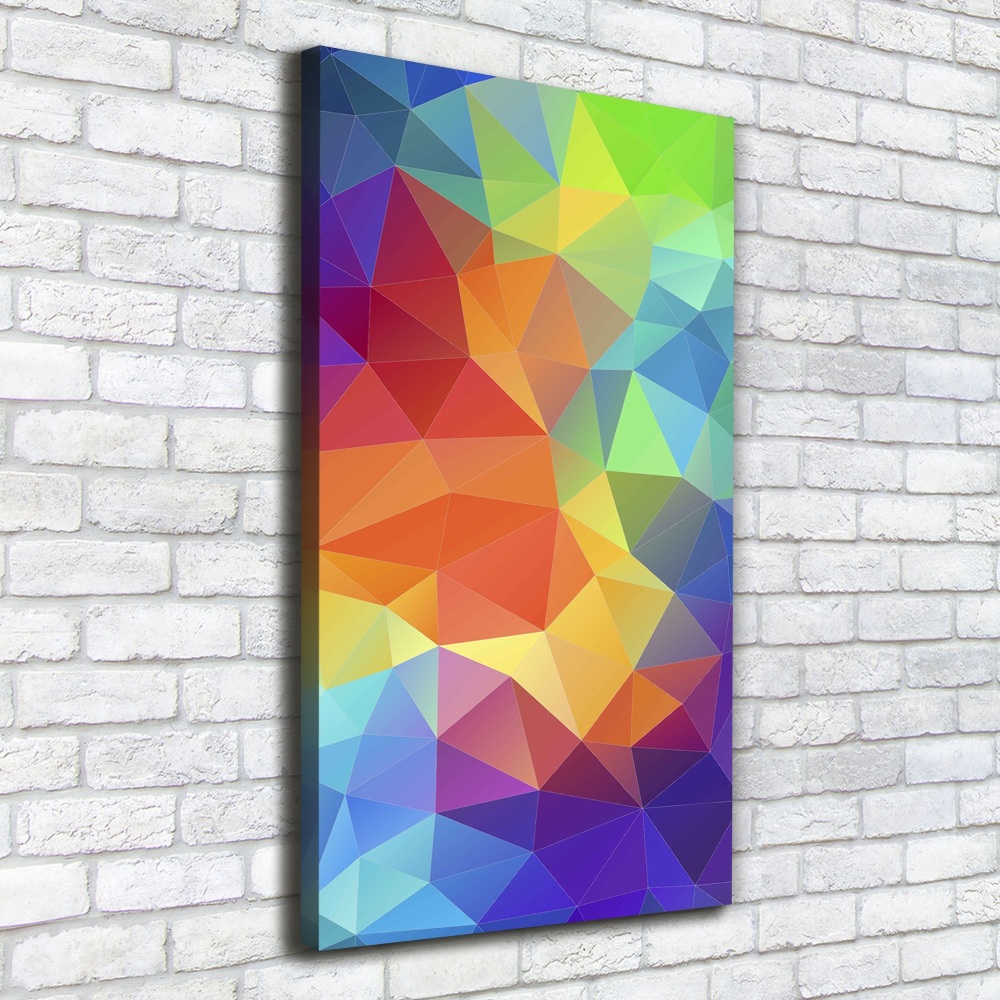 Large canvas wall art Abstraction of the triangle