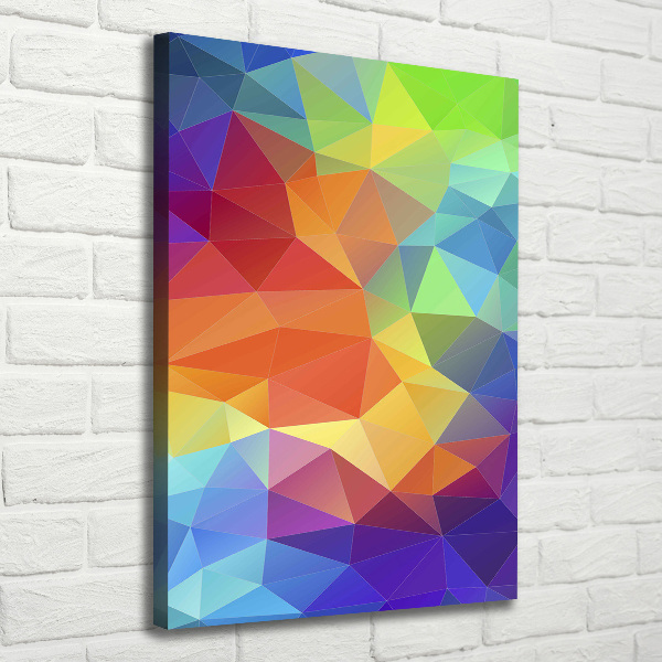 Large canvas wall art Abstraction of the triangle