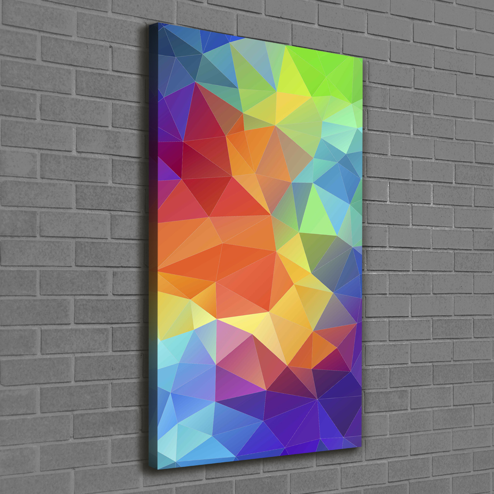 Large canvas wall art Abstraction of the triangle