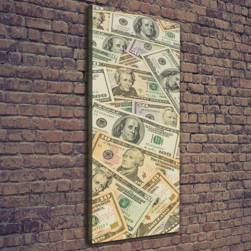 Canvas wall art Dollars banknotes