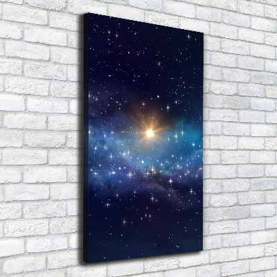 Wall art canvas large Starry sky